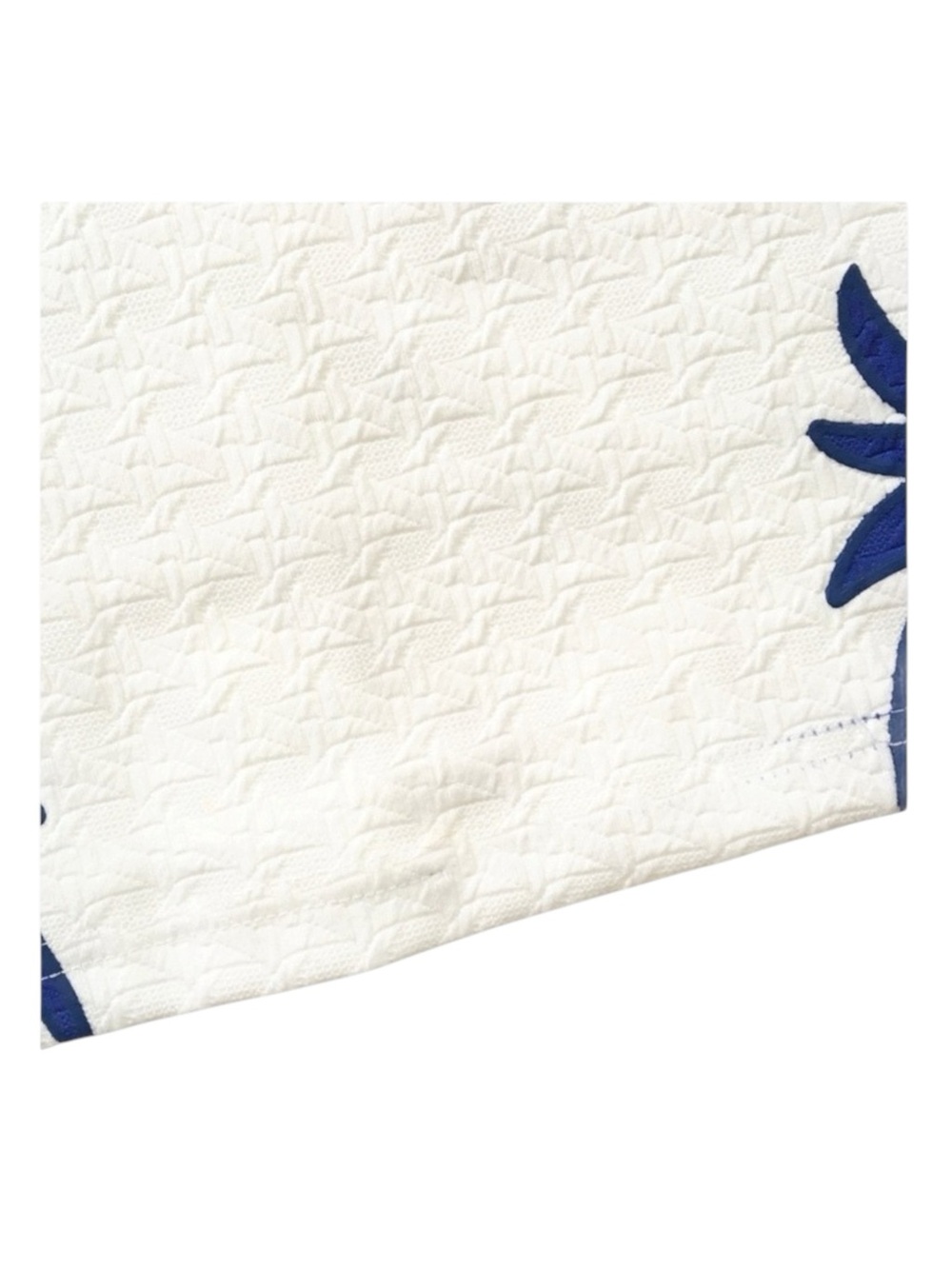 new LF Mika & Gala ༄ Textured Leaf Print Mini Skirt ༄ Jewel Tone Cobalt + White - Picture 11 of 16